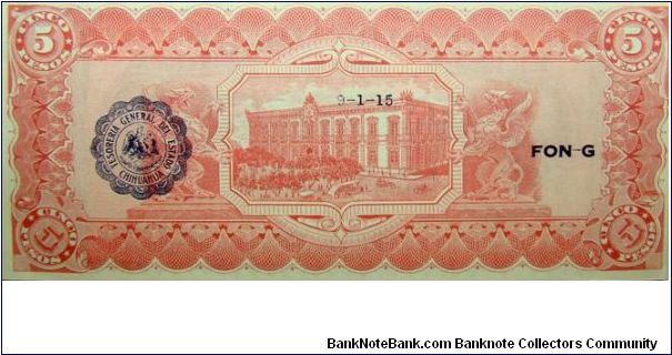 Banknote from Mexico year 1914