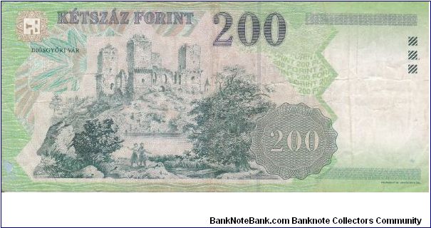 Banknote from Hungary year 2001