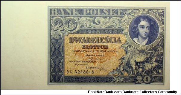 20 Zlotych Banknote