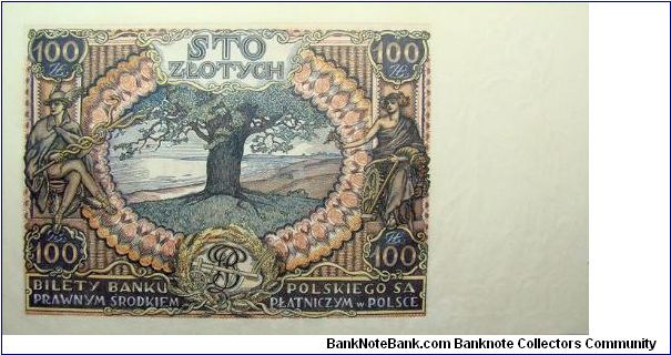 Banknote from Poland year 1934