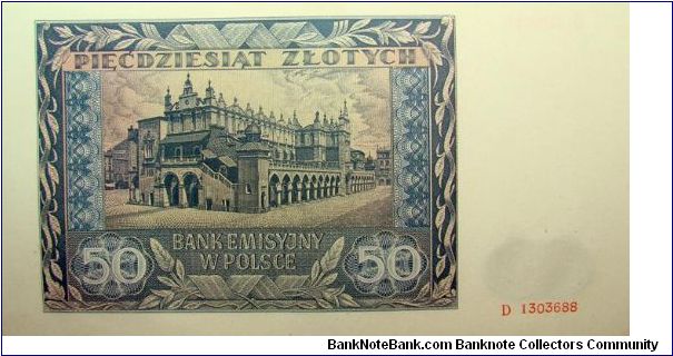 Banknote from Poland year 1941