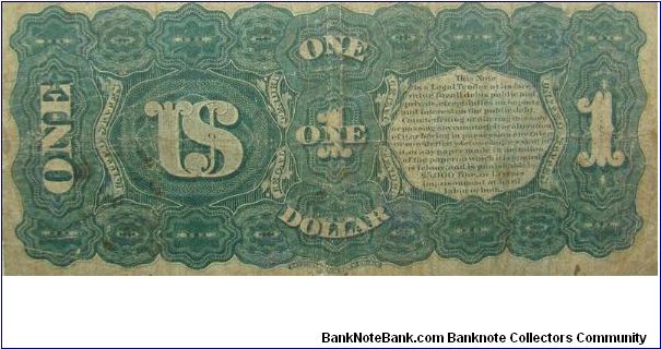 Banknote from USA year 1869