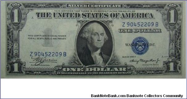 $1 Silver Certificate
Julian/Morganthau Banknote