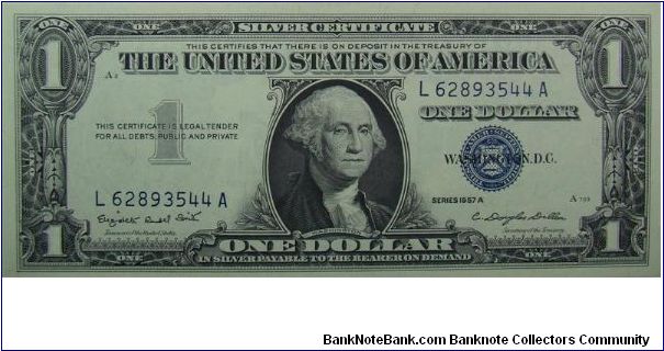 $1 Silver Certificate
Smith/Dillon Banknote