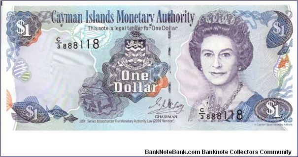 1 dollar; 2001 Banknote