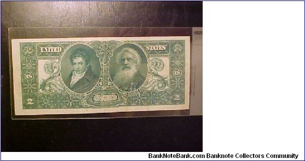Banknote from USA year 1896