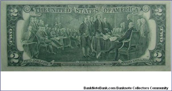 Banknote from USA year 1976