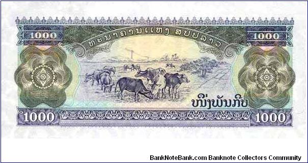 Banknote from Laos year 1997