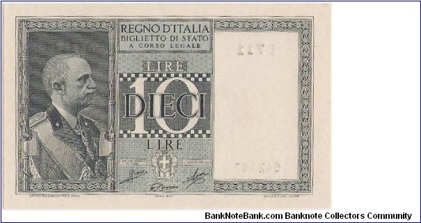 10 Lire 'Impero' Banknote