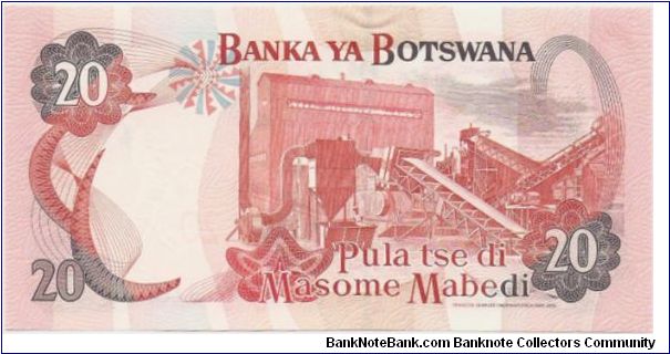 Banknote from Botswana year 2002