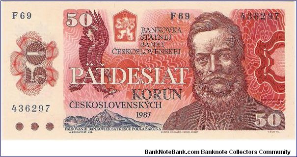 50 Korun Czechoslovakia Banknote