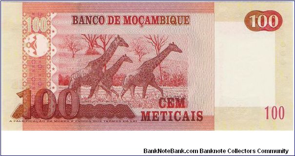 Banknote from Mozambique year 2006