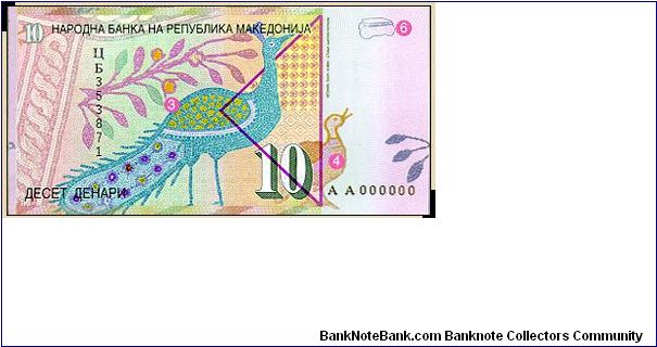 Banknote from Macedonia year 2007