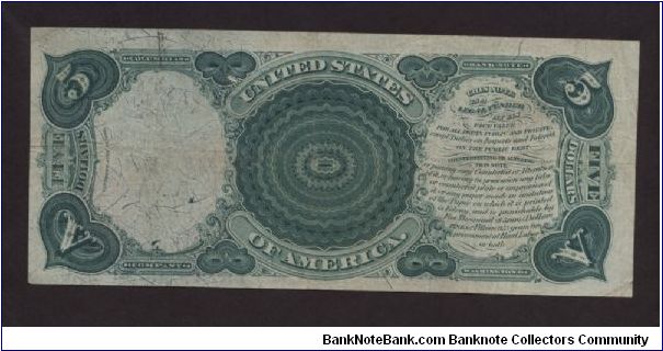 Banknote from USA year 1875