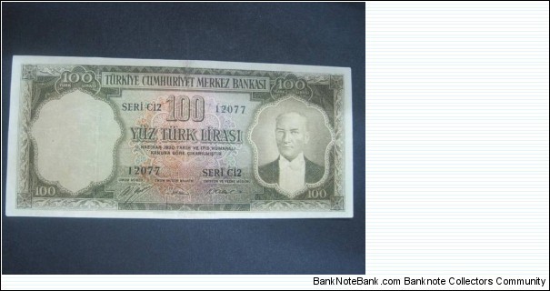 Pick 167 100 TL Banknote