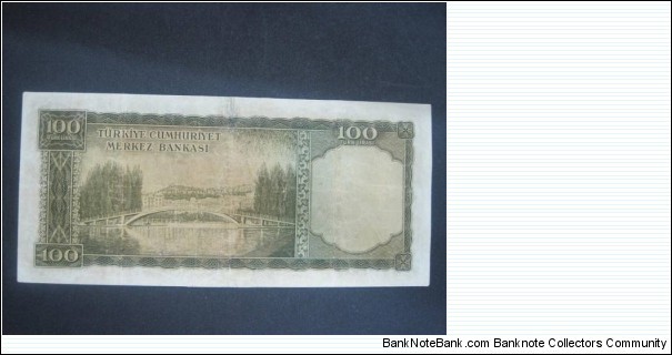 Banknote from Turkey year 1952