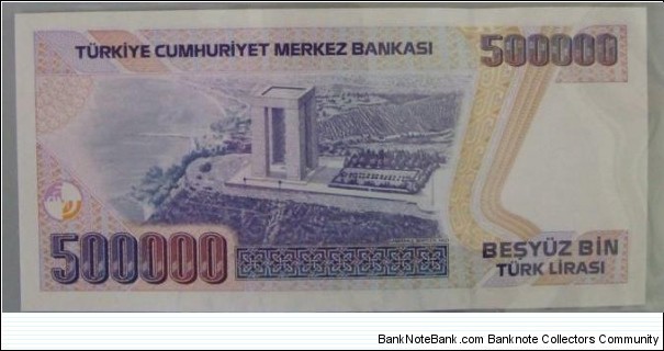 Banknote from Turkey year 1993