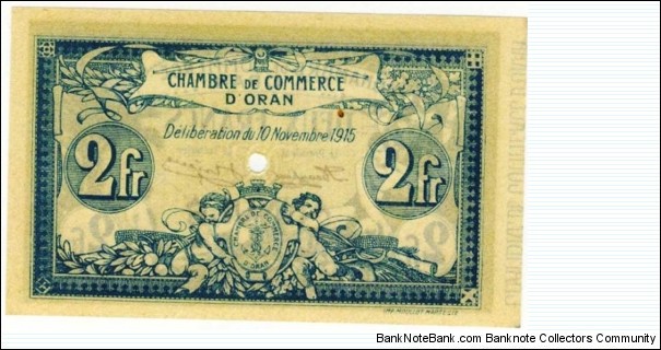 Banknote from Algeria year 1915