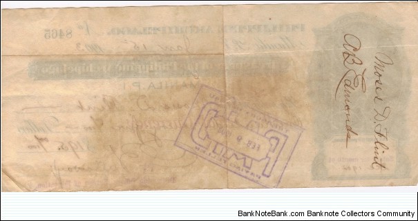Banknote from Philippines year 1903
