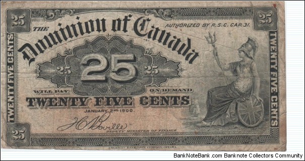 25 Cents Fractional Note Banknote