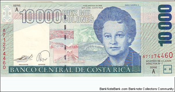 10000 colones Banknote