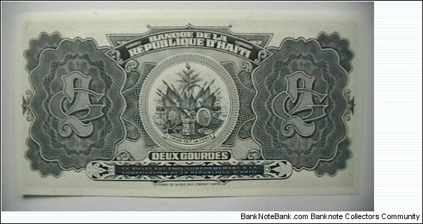 Banknote from Haiti year 1992