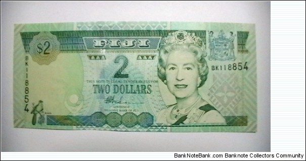 Fiji ND 2002 2 dollar Banknote