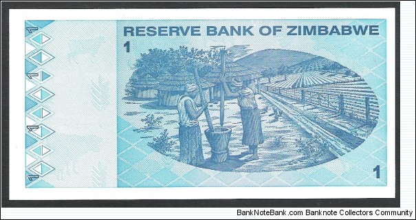 Banknote from Zimbabwe year 2009