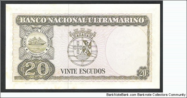 Banknote from Portugal year 1967