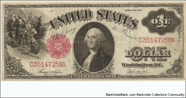 $1 Legal Tender
Teehee/Burke Banknote