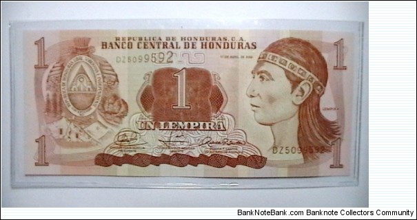 Honduras 2008 1 Lempira  Banknote