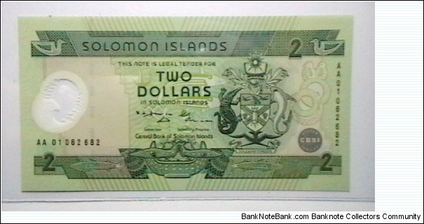 Solomon Islands ND 2004-06 2 Dolllars KP# 25  Banknote