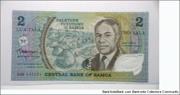 Western Somoa (2003) AAN 2009 2 Tala New Polymer Banknote