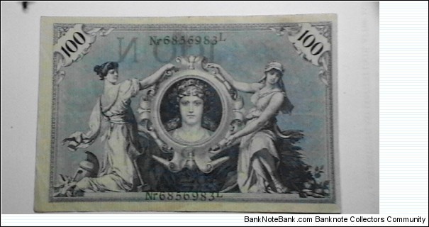 Banknote from Germany year 1908