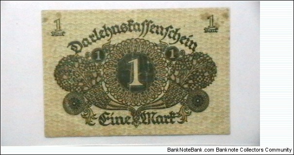 Germany 1920 1 Mark Kp# 58 Banknote