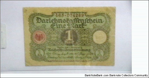 Banknote from Germany year 1920