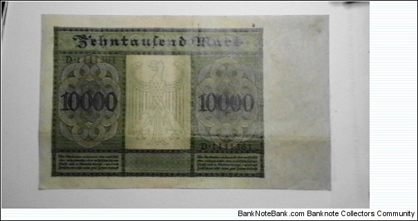 Banknote from Germany year 1922