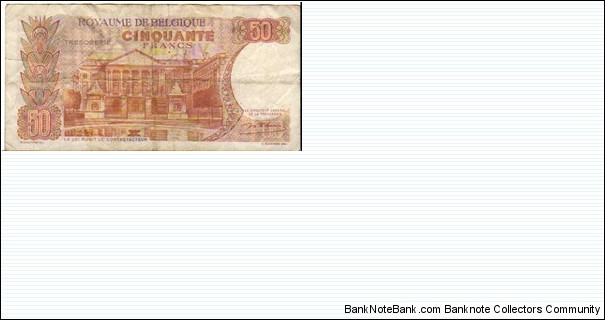 Banknote from Belgium year 1966