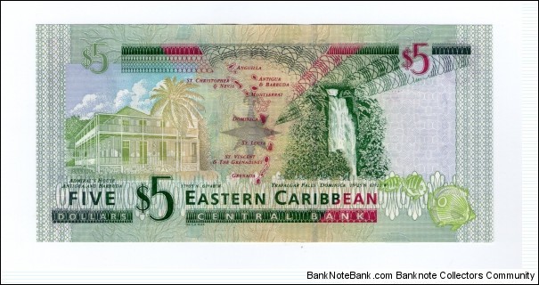 Banknote from Dominica year 2008