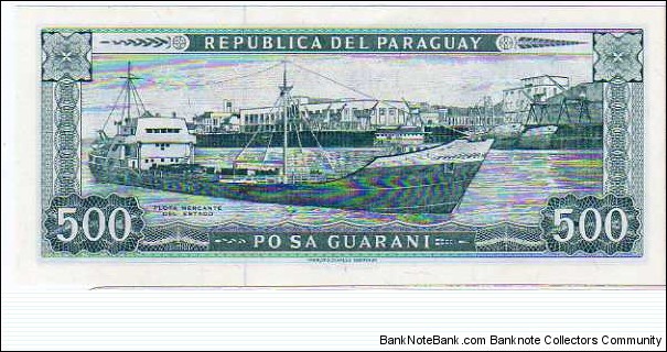 Banknote from Paraguay year 1995