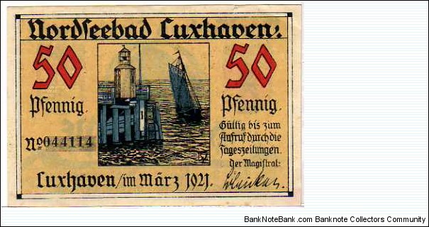 Banknote from Germany year 1921