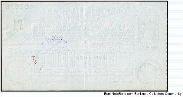Banknote from South Africa year 1898
