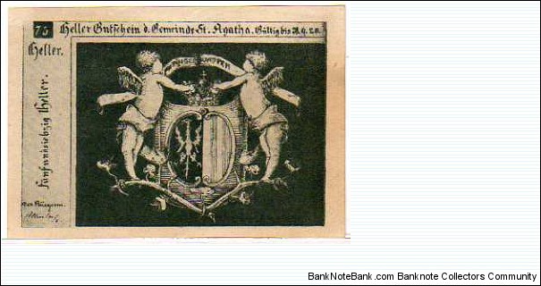 *NOTGELD* __ 80 Heller__pk# NL__ Waldhausen__31.03.1921 Banknote