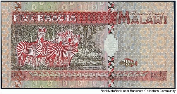 Banknote from Malawi year 1995