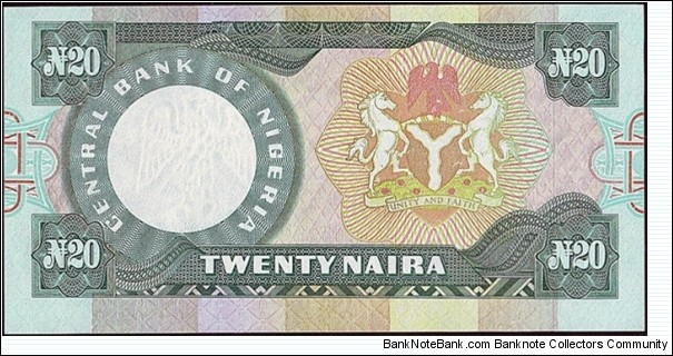 Banknote from Nigeria year 2003