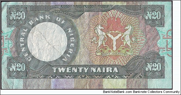 Banknote from Nigeria year 2004