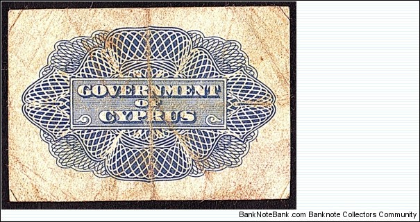 Banknote from Cyprus year 1943