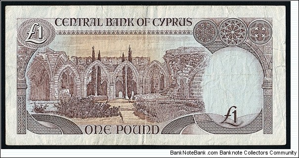 Banknote from Cyprus year 1989