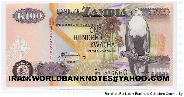 ZAMBIA (100Kwatcha2006) Banknote