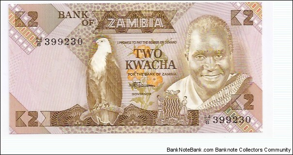 ZAMBIA (2Kwacha) Banknote